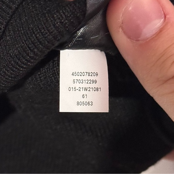 White House Black Market Crewneck Sweater Button Shoulder Black Size Large - Picture 9 of 10